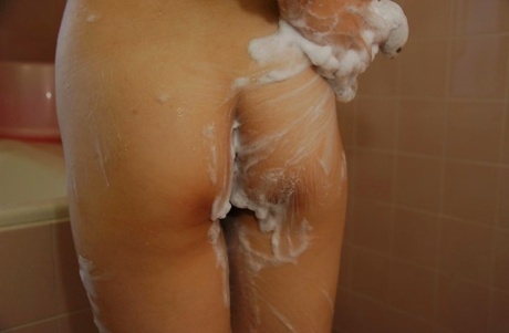 Naughty asian teen with nice tits Jun Matsubara taking shower